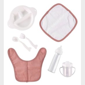 MaMaMeMo Dukkespisest I Taske - Fljl - 8 dele - Rosa