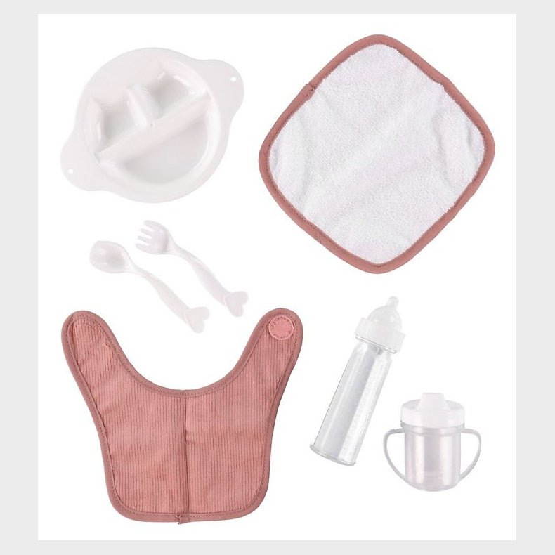 MaMaMeMo Dukkespisest I Taske - Fljl - 8 dele - Rosa