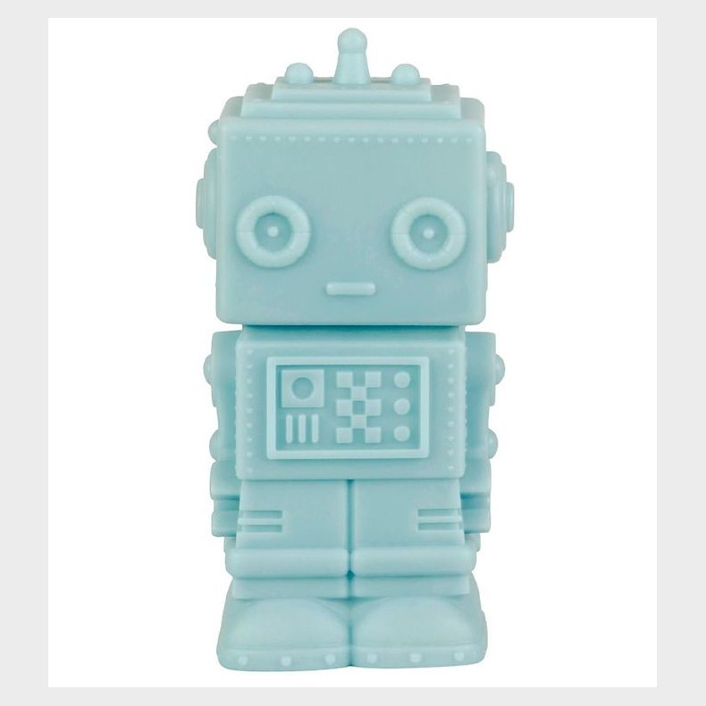 A Little Lovely Company Lampe - 14 cm - Robot - Smoky Blue