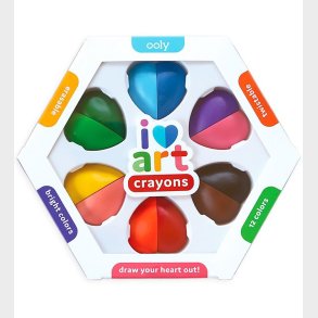 Ooly Farvekridt - Drejelig - 12 Stk - Multifarvet