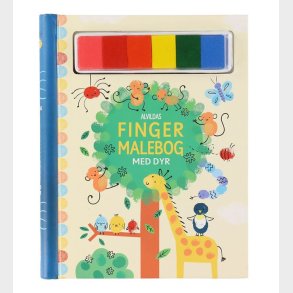 Alvilda Bog - Fingermalebog Med Dyr - Dansk