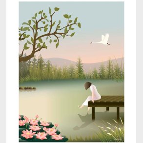 Vissevasse Plakat - 30x40 - Girl On The Bridge