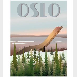 Vissevasse Plakat - 30x40 - Oslo Holmenkollbakken