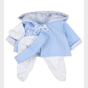 Asi Dukketj - 46 cm - Bl/Hvid