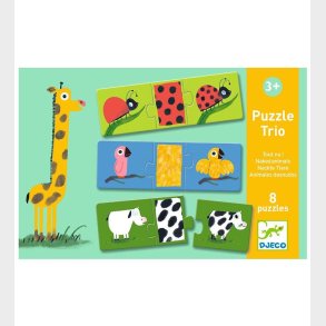 Djeco Puslespil - 8 Stk - Ngne Dyr