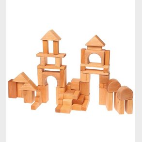 Grimms Trlegetj - Byggeklodser - 60 stk - Natur