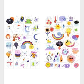 Djeco Tatovering - Vejr Smileys