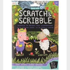 Ooly Scratch and Stribble Mini St - Farm Animals