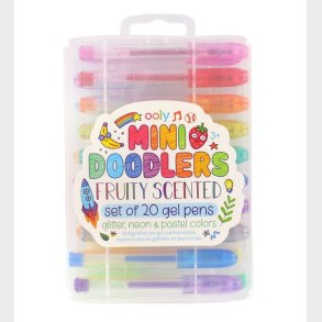 Ooly Kuglepenne - 20 stk - Gel - Mini Doodlers - Multifarvet