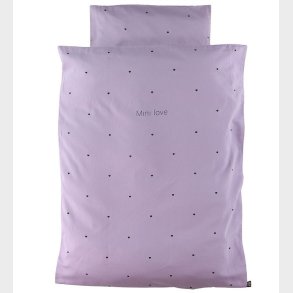 Design Letters Sengetj - Baby - 70x100 cm - Lilla m. Hjerter