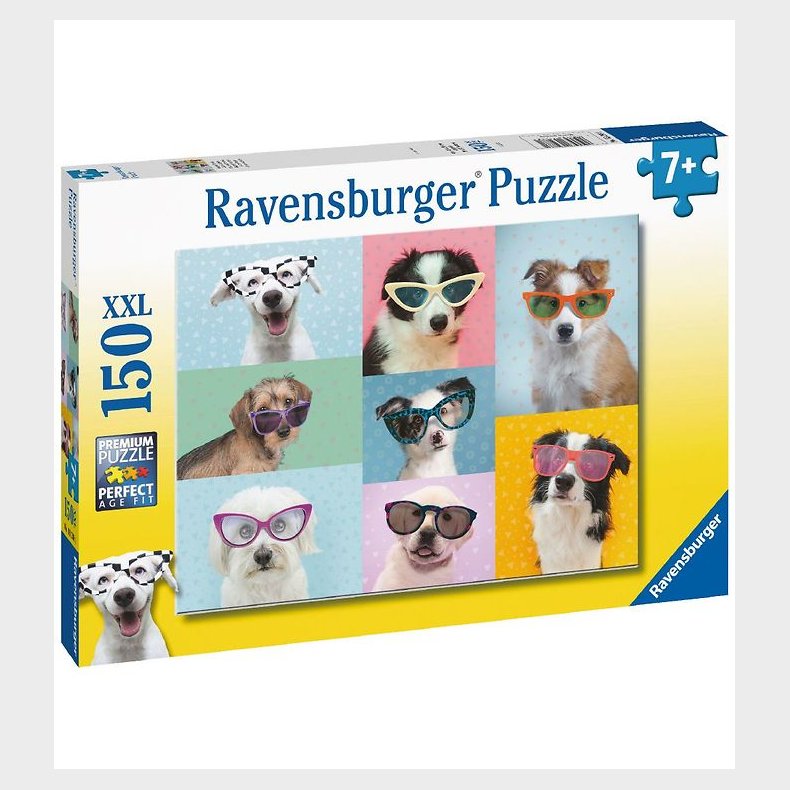 Ravensburger Puslespil - 150 Brikker - Funny Dogs