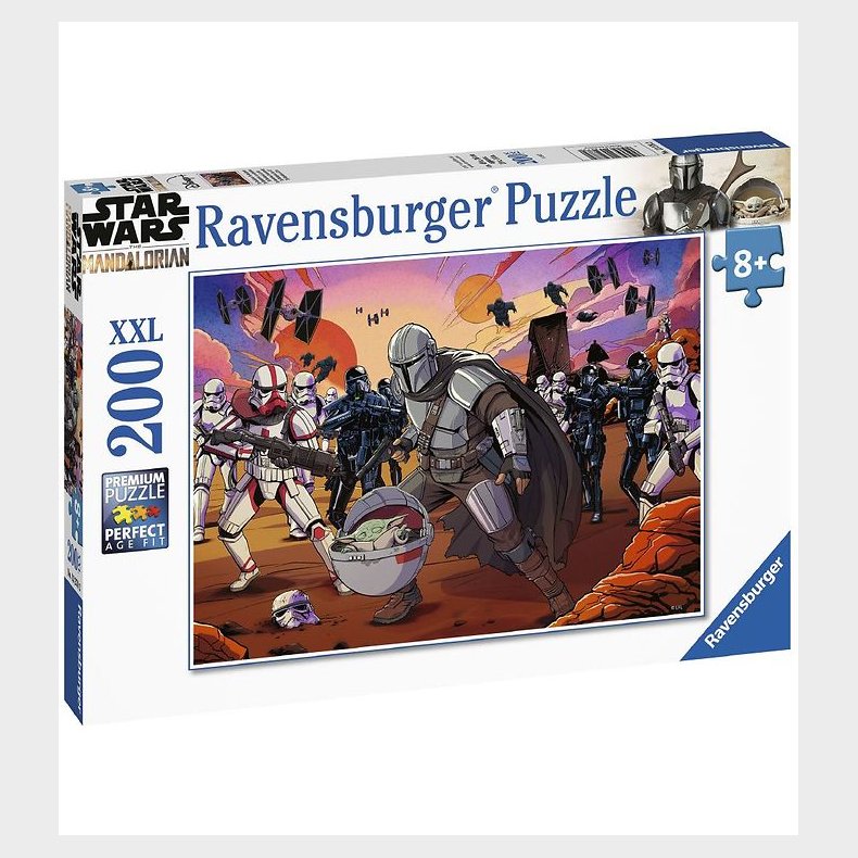 Ravensburger Puslespil - 200 Brikker - The Mandalorian Face-Off