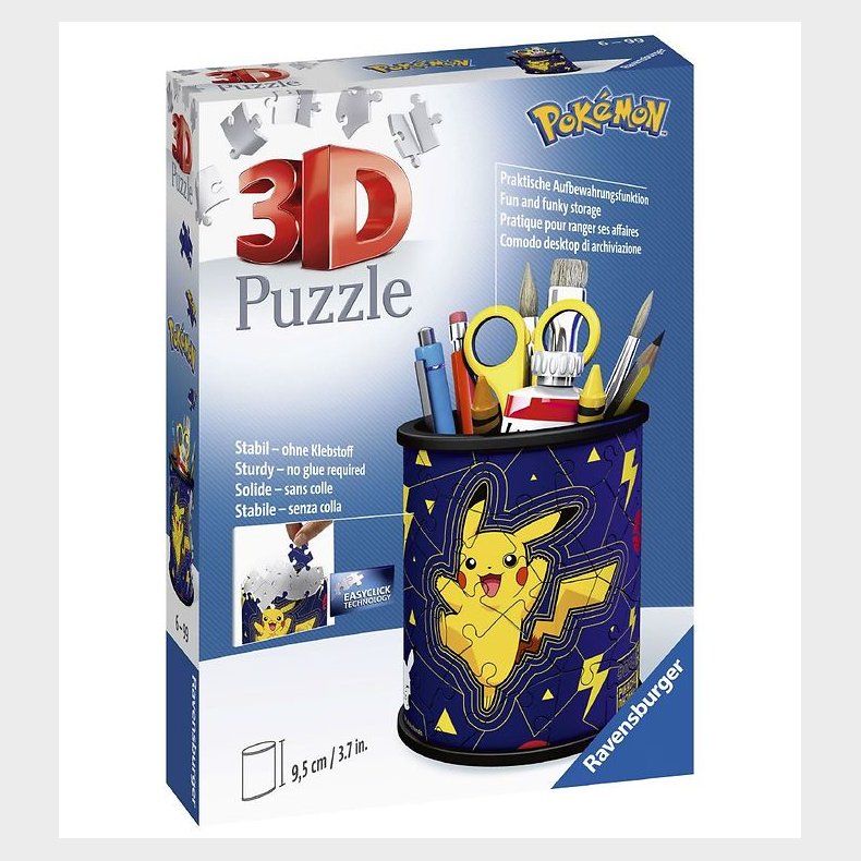 Ravensburger 3D Puslespil - 54 Brikker - Pok&eacute;mon Pencil Cup