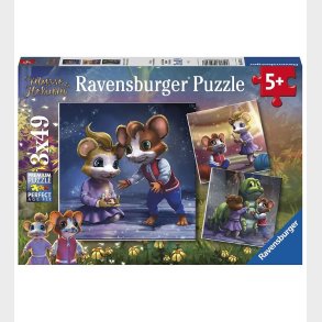 Ravensburger Puslespil - 3x49 Brikker - Musse & Helium