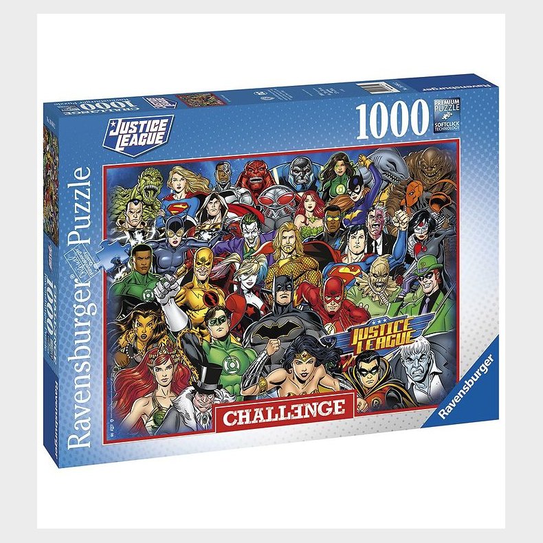 Ravensburger Puslespil - 1000 Brikker - Challenge DC Comics
