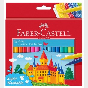 Faber-Castell Tuscher - Brn - 36 stk - Multifarvet