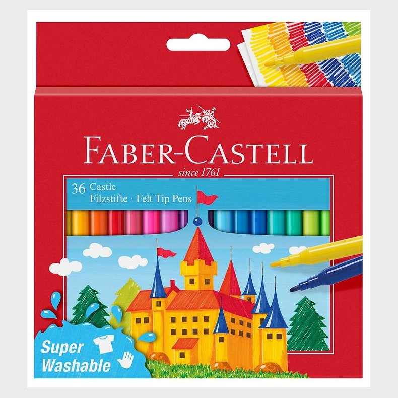 Faber-Castell Tuscher - Brn - 36 stk - Multifarvet