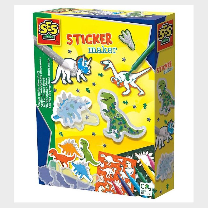 SES Creative Lav Selv Klistermrkest - Dinosaurer