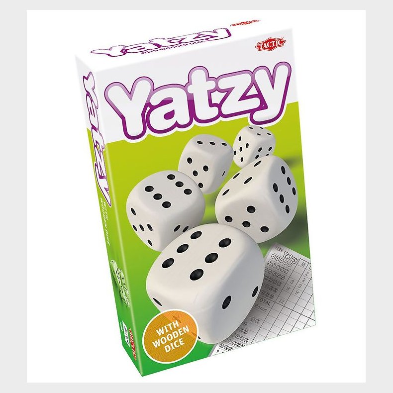 TACTIC Spil - Yatzy m. Trterninger