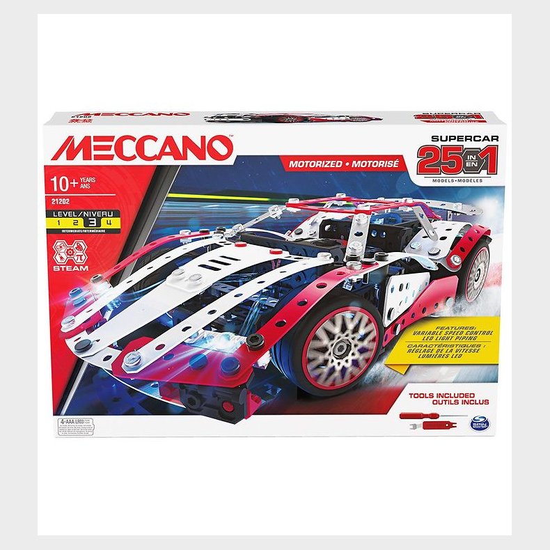 Meccano Byggest - 25 i 1 - Supercar