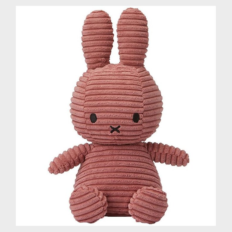 Bon Ton Toys Bamse - 23 cm - Miffy Sitting - Corduroy Dusty Rose