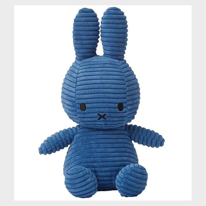 Bon Ton Toys Bamse - 23 cm - Miffy Sitting - Corduroy Cobalt Blu