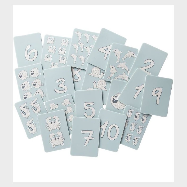 Scrunch Kort - Silikone - 20 Stk - Duck Egg Blue