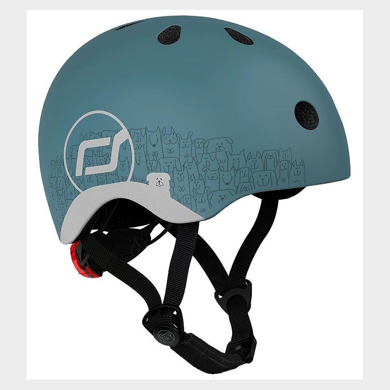 Scoot and Ride Cykelhjelm - Reflective Steel