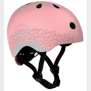 Scoot and Ride Cykelhjelm - Reflective Rose