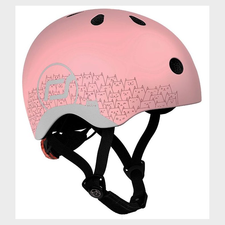 Scoot and Ride Cykelhjelm - Reflective Rose