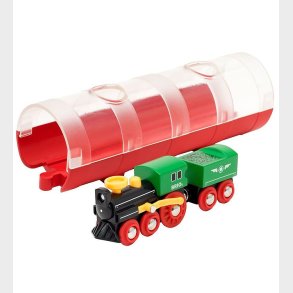 BRIO World Damplokomotiv m. Tunnel - Grn 33892