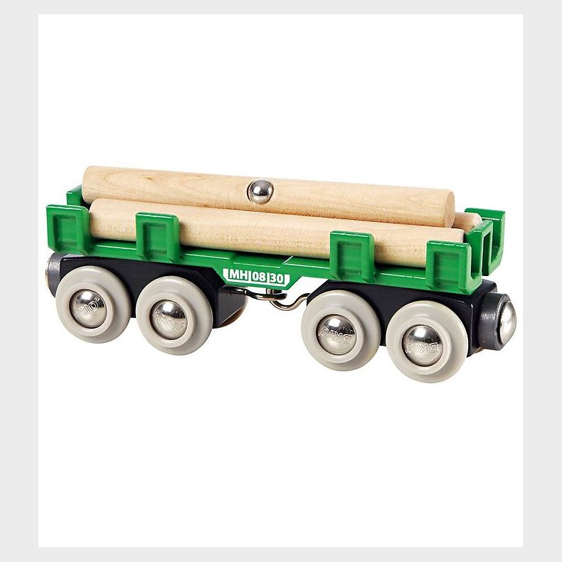 BRIO World Togvogn m. Tmmer - Grn 33696