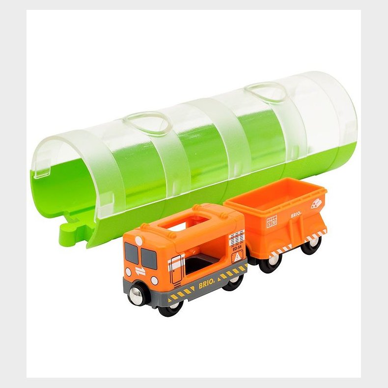 BRIO World Godstog m. Tunnel - Orange 33891