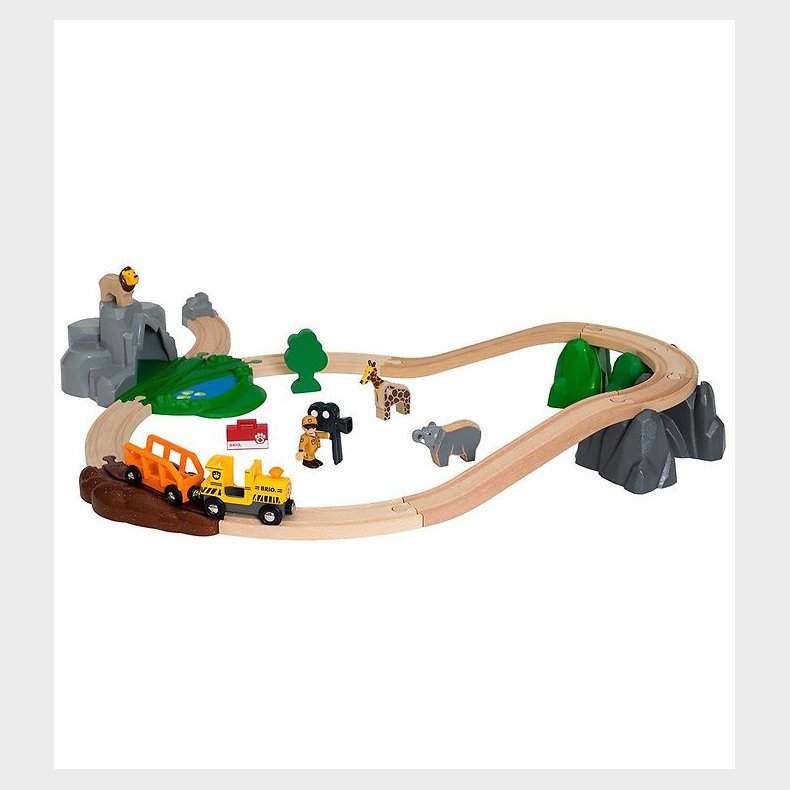 BRIO World Safari Eventyrst m. Togbane - 26 dele 33960