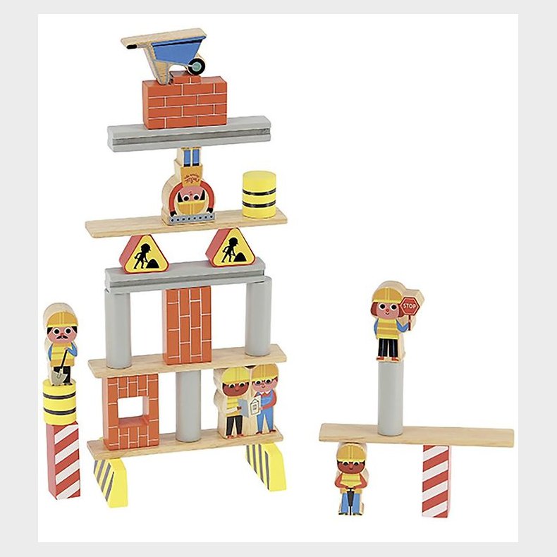 Vilac Balancespil - Tr - 27 Dele - Byggepladsen