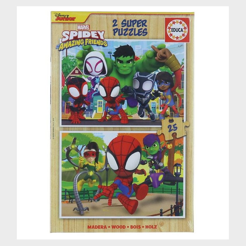 Educa Puslespil - Marvel Spidey - 2x25 Brikker