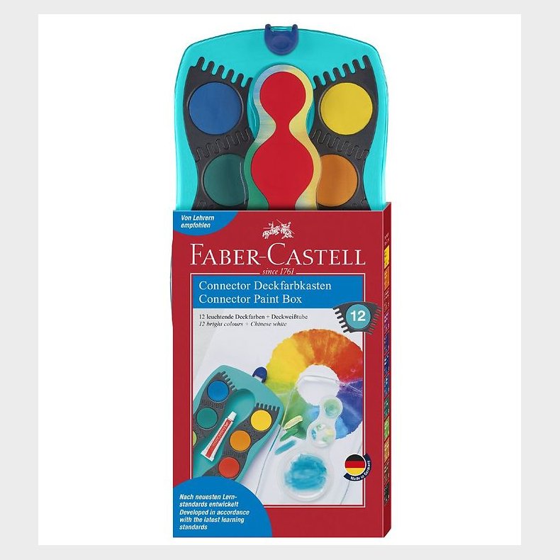 Faber-Castell Vandfarve - Connector - 12 Farver