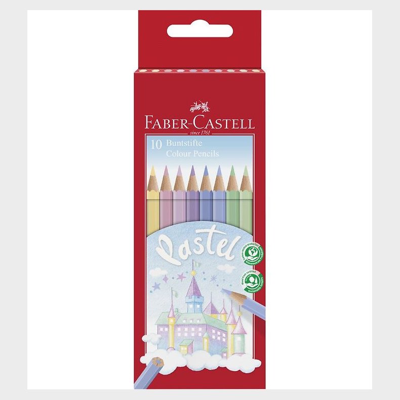 Faber-Castell Farveblyanter - Slot - 10 stk - Pastel