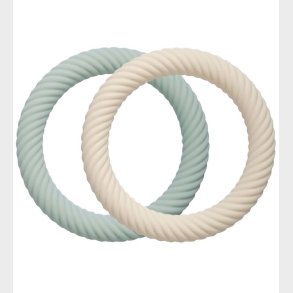 A Little Lovely Company Bideringe - 2-pak - Classic - Sage/Cream