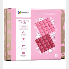 Connetix Magnetplader - 2 Dele - Pastel