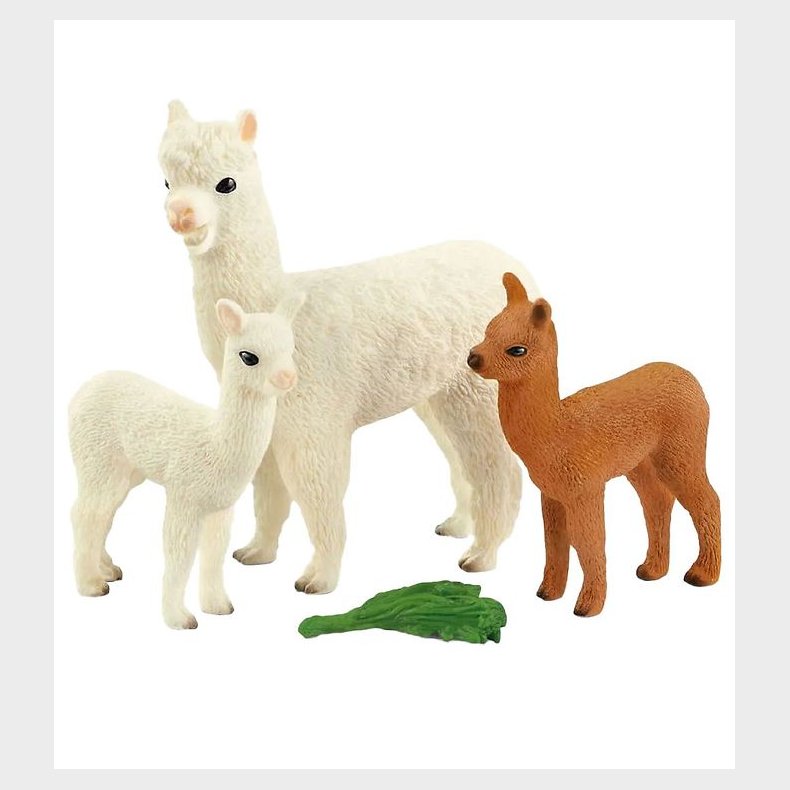 Schleich Wild Life - H: 8 cm - Alpakafamilie 42544