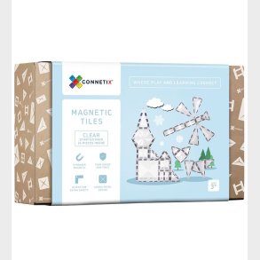 Connetix Magnetst - 34 Dele - Clear