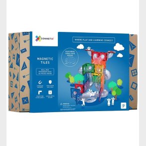 Connetix Magnetst - Udvidelsespakke - 66 Dele - Ball Run