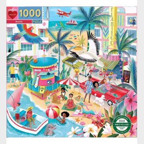 Eeboo Puslespil - 1000 Brikker - Miami