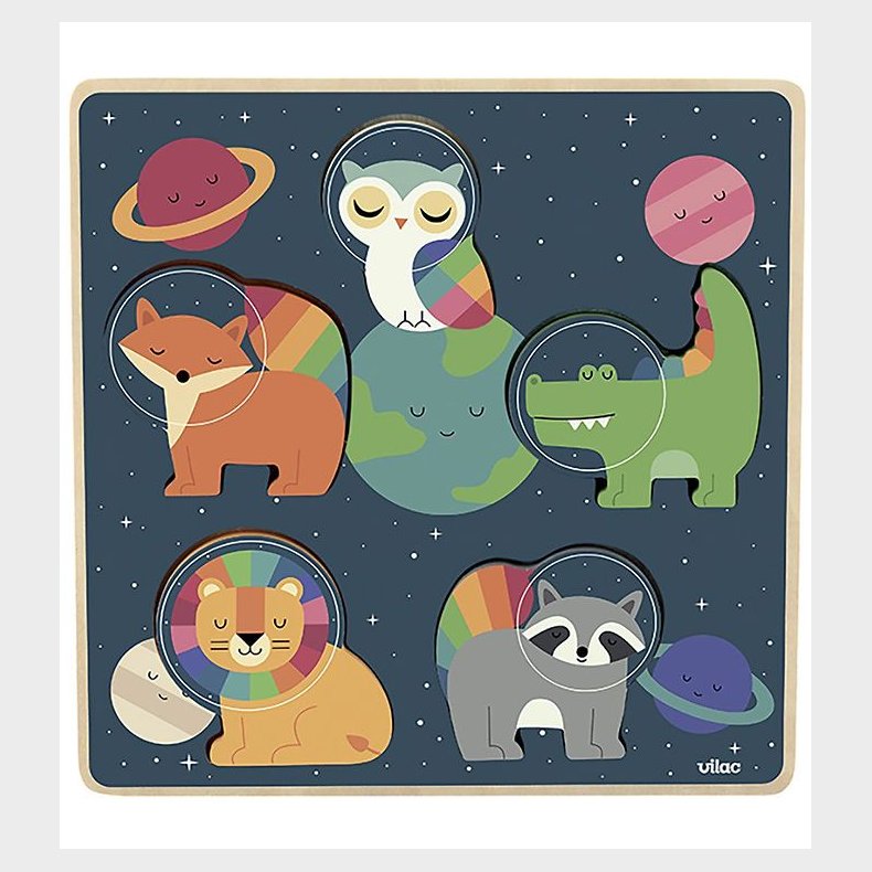 Vilac Puslespil - Tr - 5 Brikker - Rummet