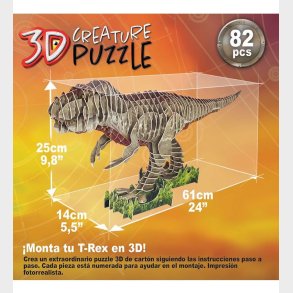 Educa 3D-Puslespil - T-Rex - 82 Brikker