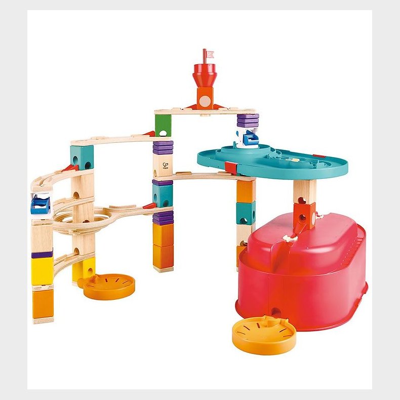 Hape Kuglebane - Quadrilla - 66 Dele - Track Bucket Set