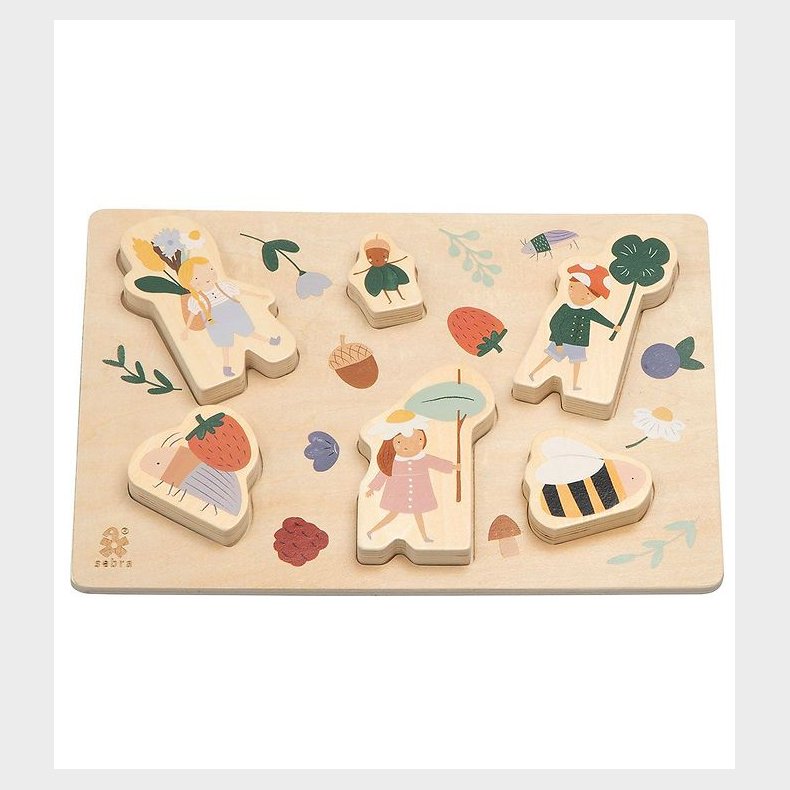 Sebra Puslespil - Tr - Pixie Land