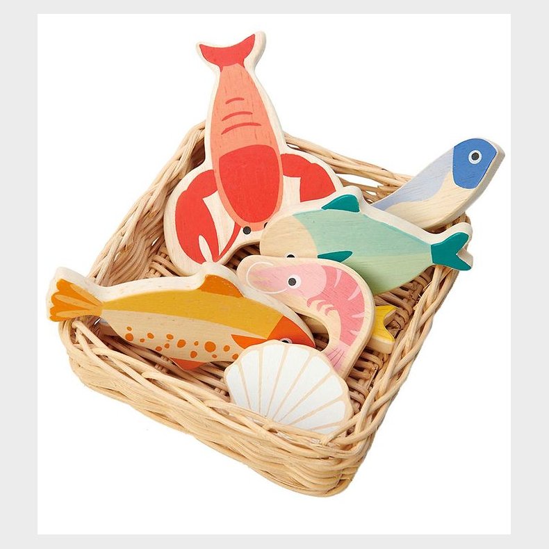 Tender Leaf Trlegetj - Kurv Med Fisk &amp; Skaldyr