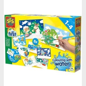 SES Creative Malest - Min Frste - Mal Med Vand - Skjulte Dyr